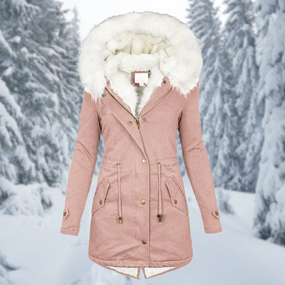 Winter ladies warm jacket medium-long