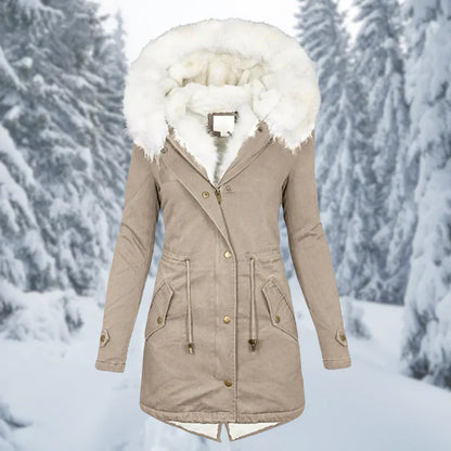 Winter ladies warm jacket medium-long