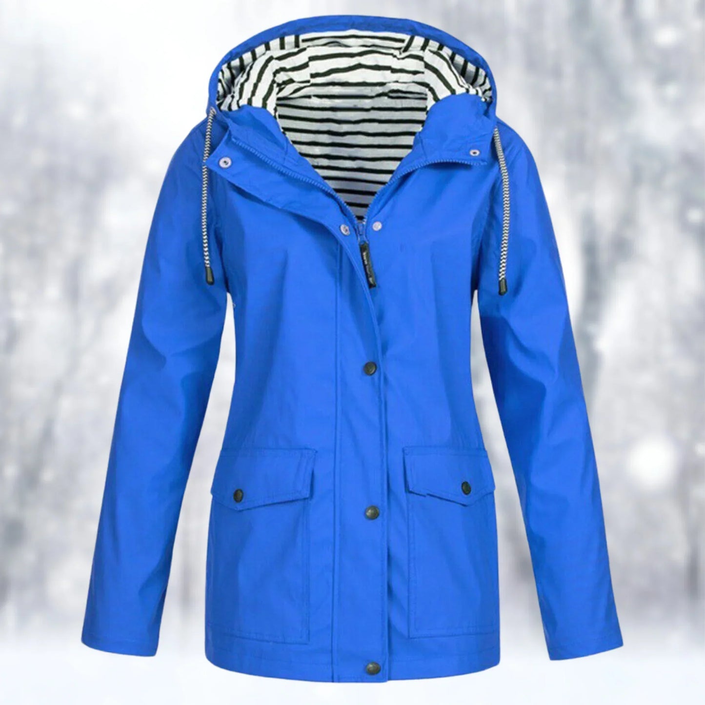 Waterproof and windproof jacket for women