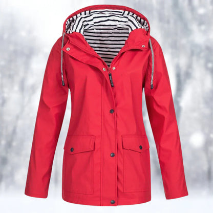 Waterproof and windproof jacket for women