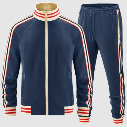 Oscar - Set of striped tracksuit and sports pants for men