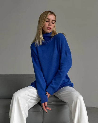 Turtleneck sweater with side slits - Sutton