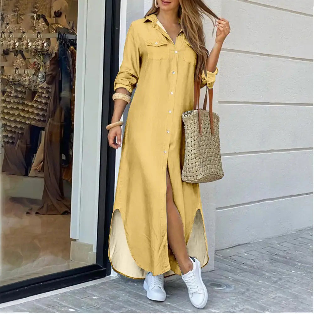 Valkyrie - Casual long shirt dress