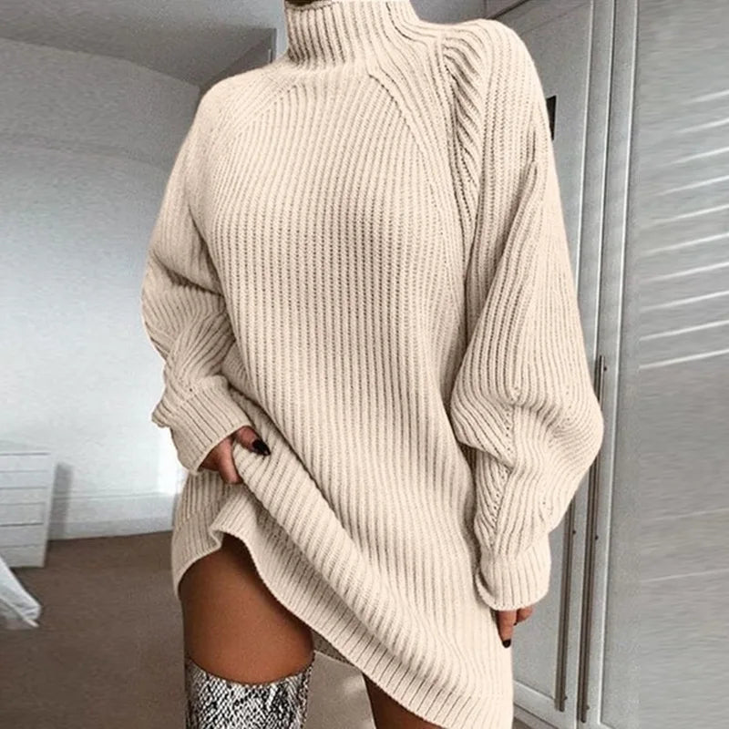 Pamela - comfortable dress with turtleneck