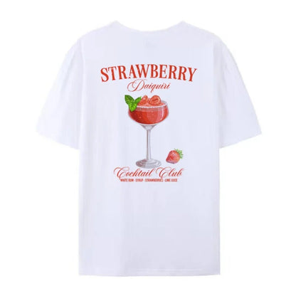 T-shirt - Oversized Daquiri - Cotton, Unique Back Print - Perfect for Casual Days