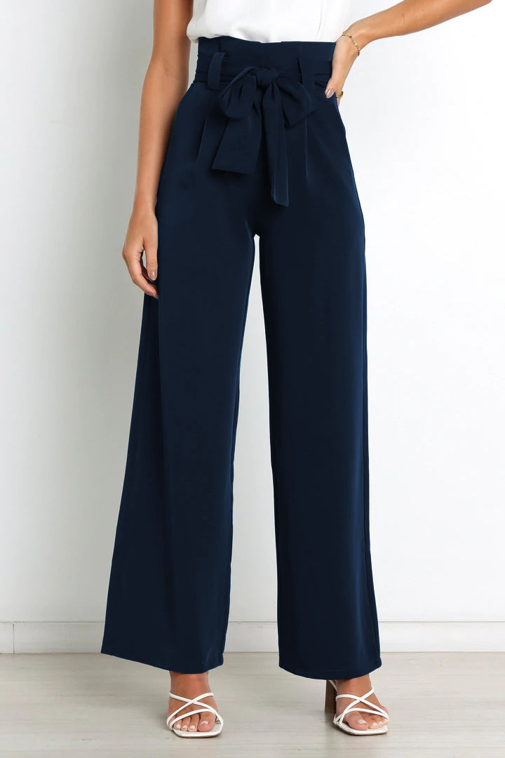 Natalie - Stylish Tie Belt Pants for Women