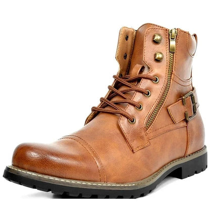 Quyressa™ | Constable lace-up leather boots