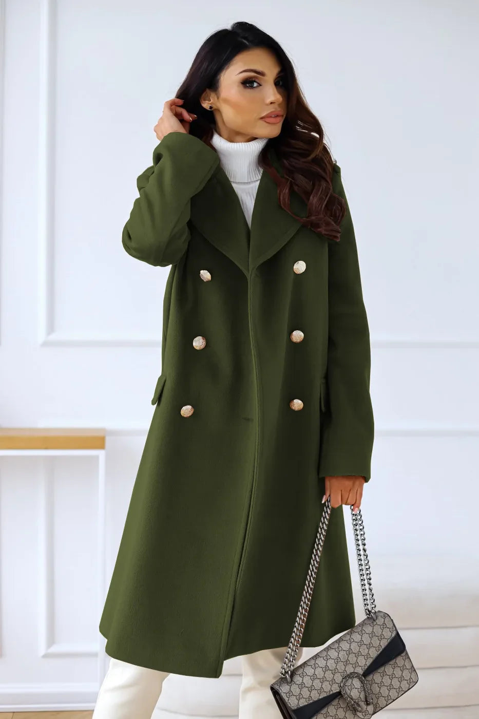 Elegant women's trench coat for winter - Elbe