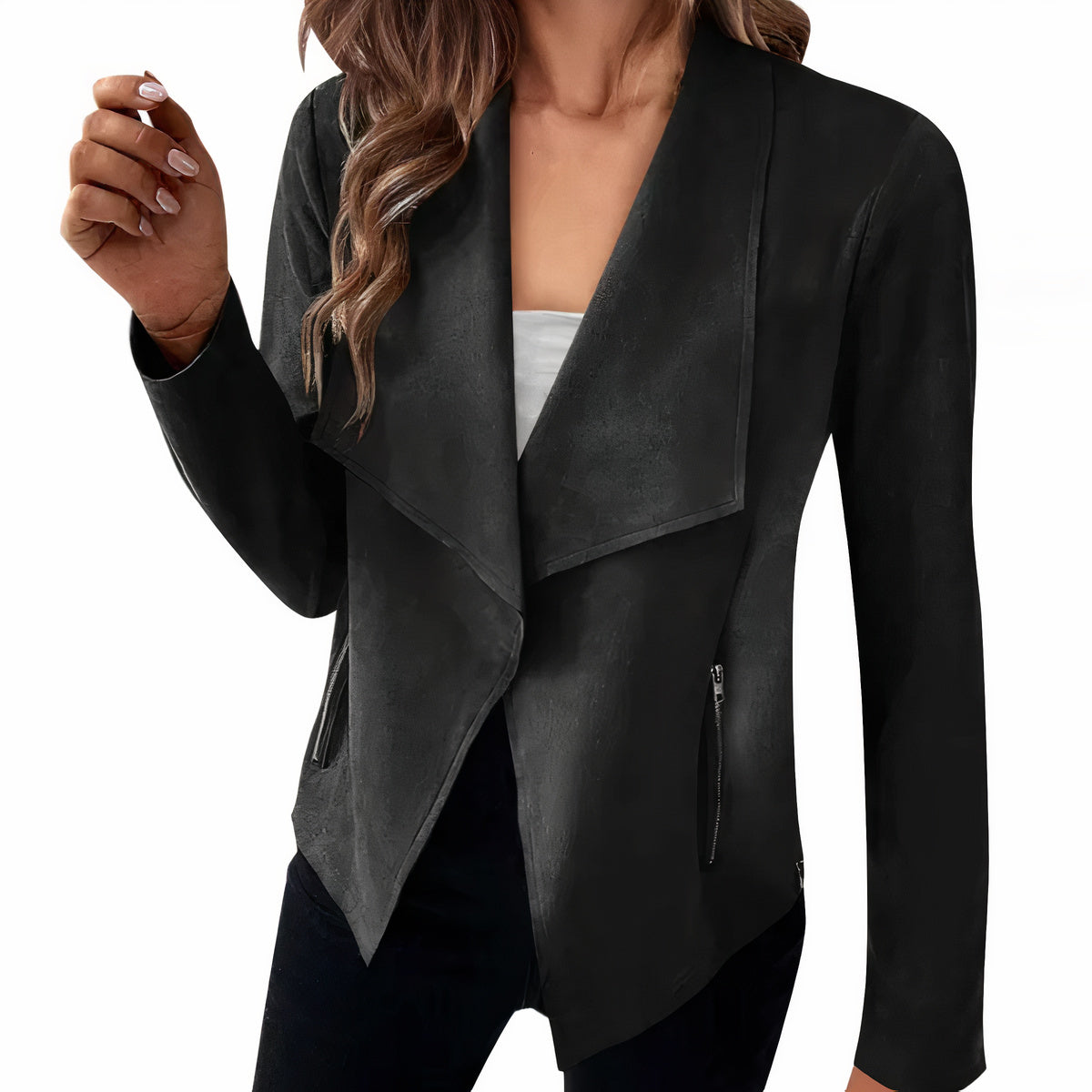 Suede blazer for women - Saskia