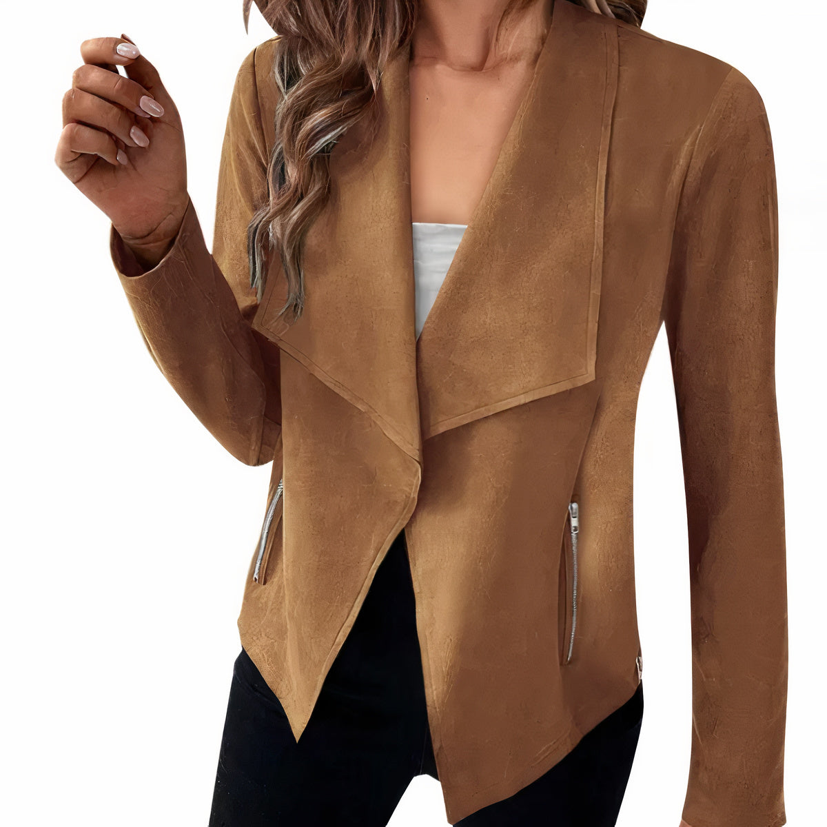 Suede blazer for women - Saskia