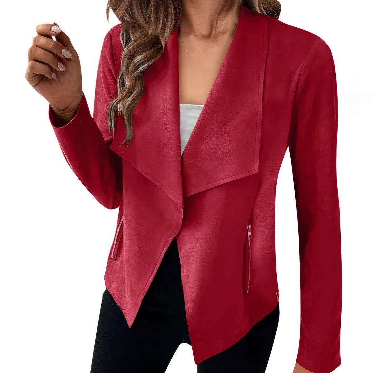 Suede blazer for women - Saskia