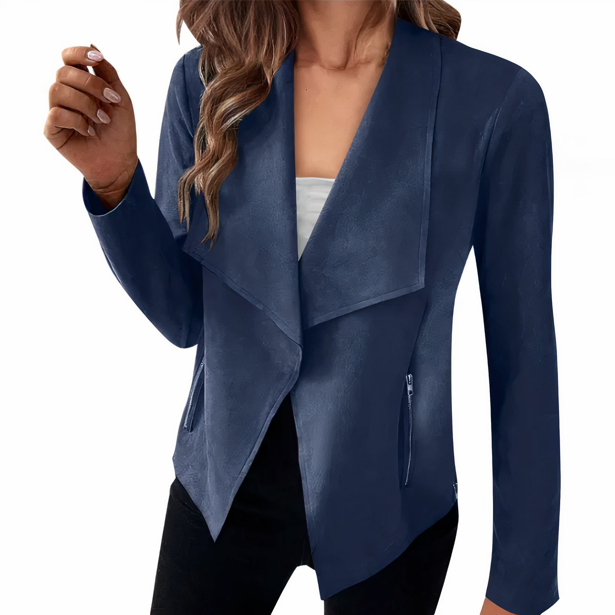 Suede blazer for women - Saskia