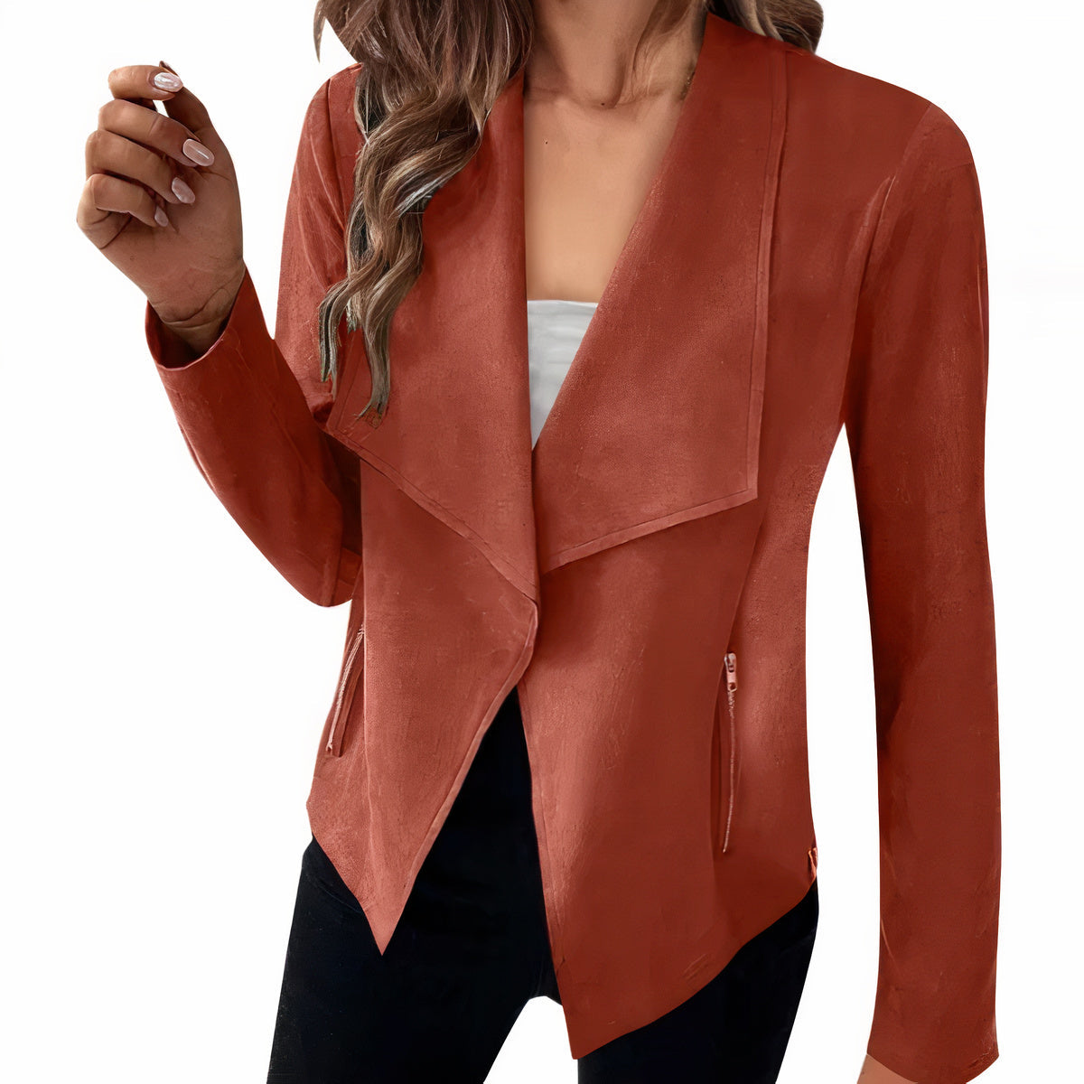 Suede blazer for women - Saskia