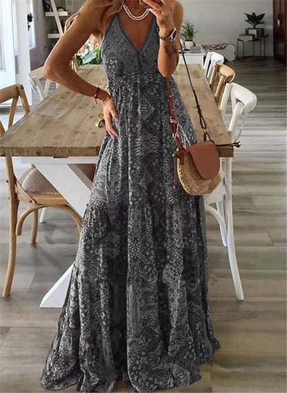 Harriet - Maxi dress with boho print.