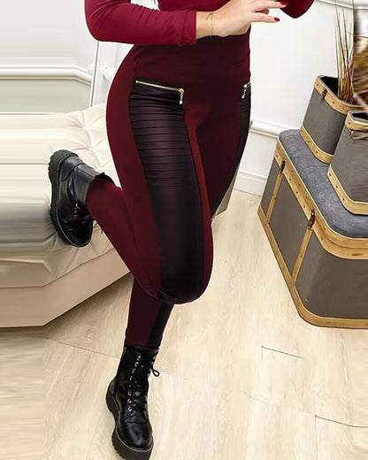 Elisa - Luxuriously comfortable high waisted leather pants