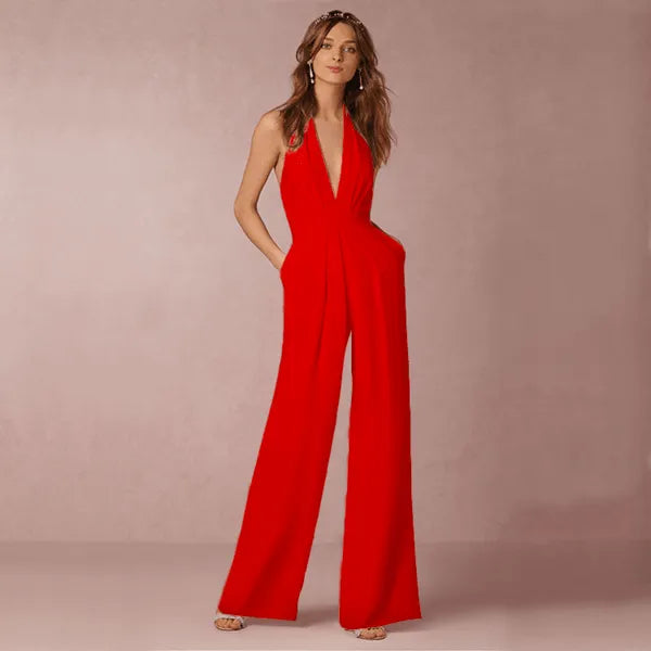 Wide Jumpsuit - Casual Style - High Quality Materials - Perfect for Everyday Use