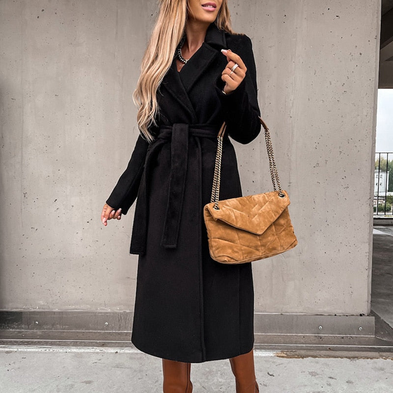 Elegant wool coat for women - Vera