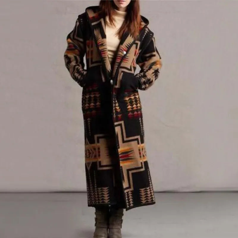 Long coat in ethnic style