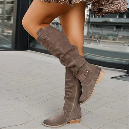 Women's Long Zip Winter Boots