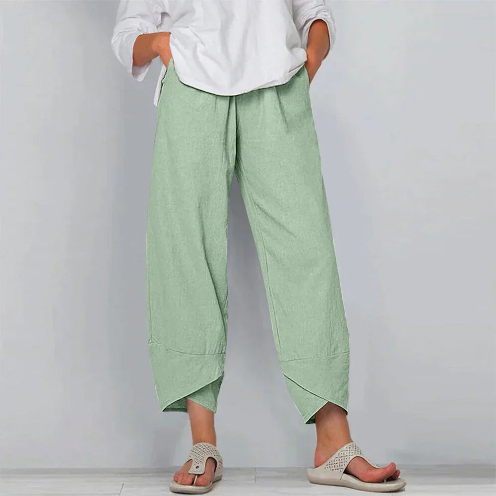 Sadie - Cotton linen pants for women