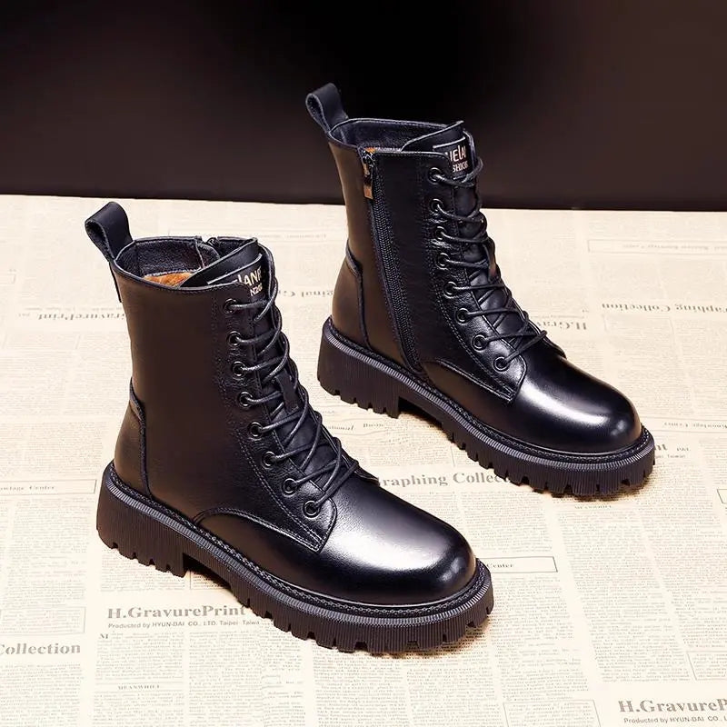 Lined Winter Boots - Elegant Cold Weather Boots