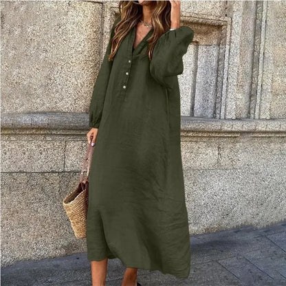 Samantha - Cotton and linen shirt dresses