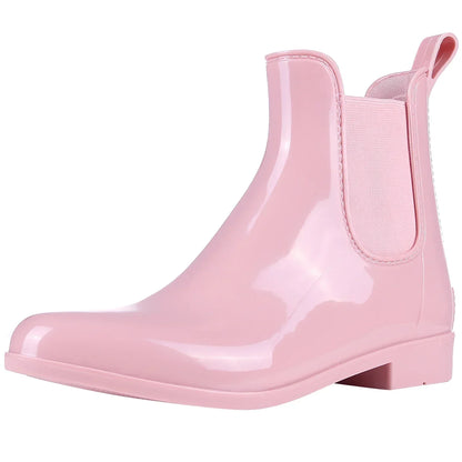 Stylish shiny waterproof boots