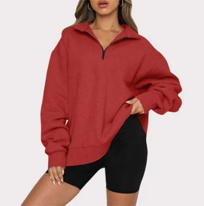 Charlotte - sweatshirt with collar for women