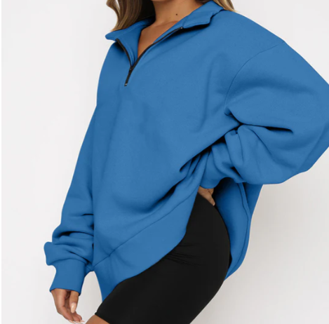 Charlotte - sweatshirt with collar for women