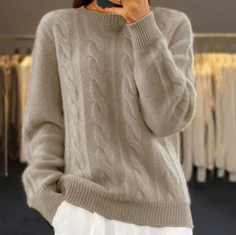 Warm knitted sweater