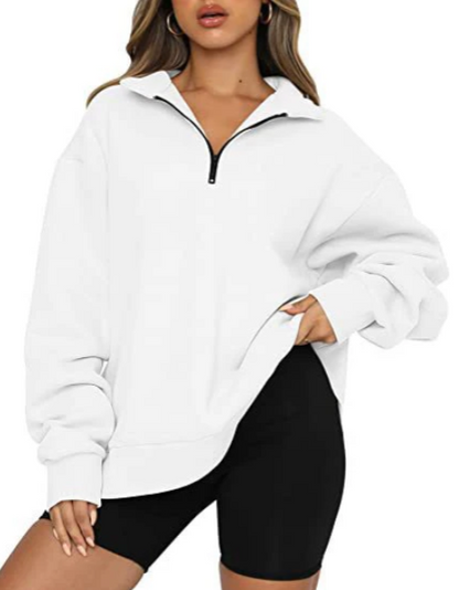 Charlotte - sweatshirt with collar for women