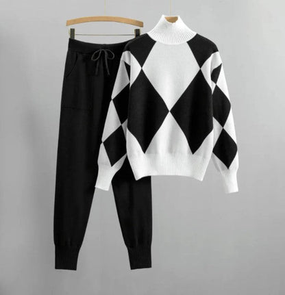 Jess-Mode - Chic and stylish fall jogging set sweater and pants for women