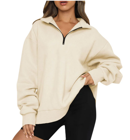 Charlotte - sweatshirt with collar for women