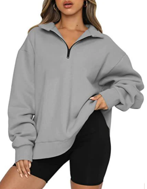 Charlotte - sweatshirt with collar for women