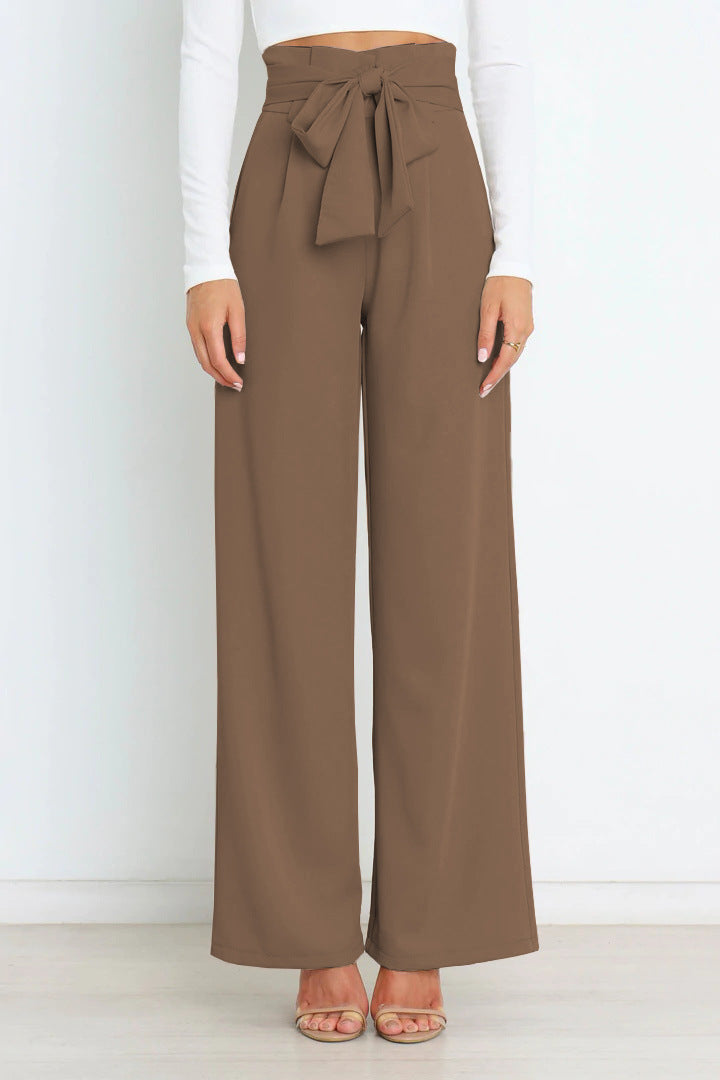 Natalie - Stylish Tie Belt Pants for Women