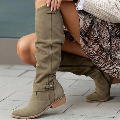 Women's Long Zip Winter Boots