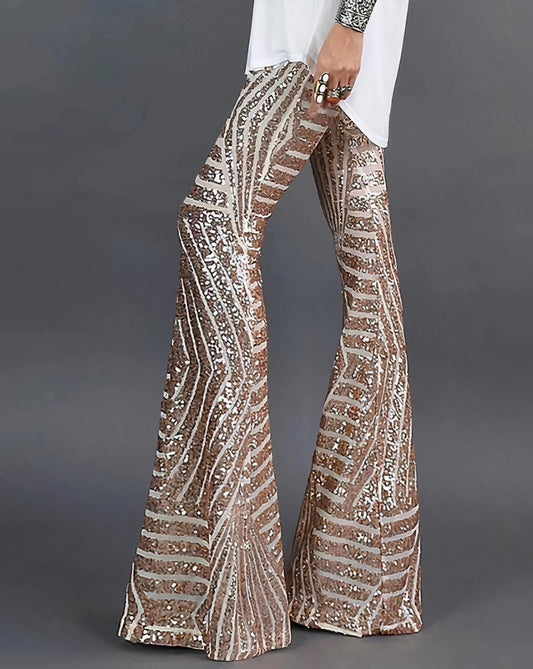 Glitter flare pants - Teagan