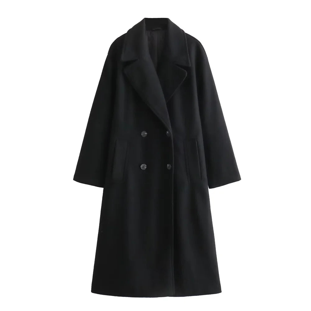 Elegant long winter coat for women - Wileen