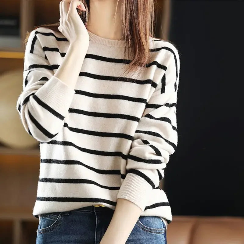 Striped sweater for women