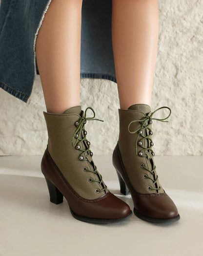 Victorian round-toe boots - Nanna