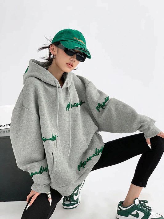 Georina Sweatshirt | Oversized Hooded Sweatshirt