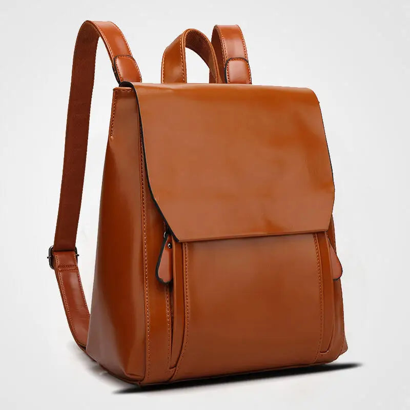 Carmine | Elegant PU Leather Laptop Backpack - Padded & Practical