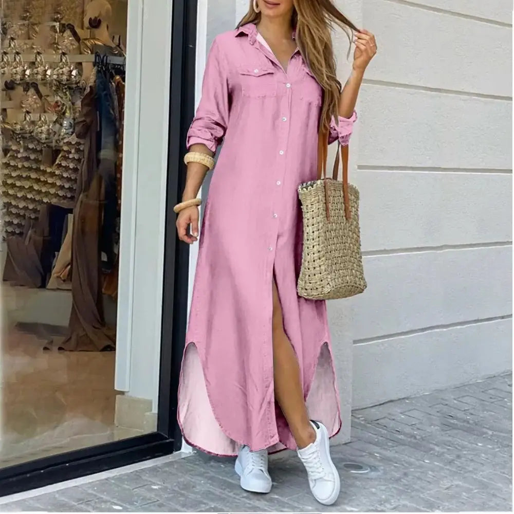 Valkyrie - Casual long shirt dress