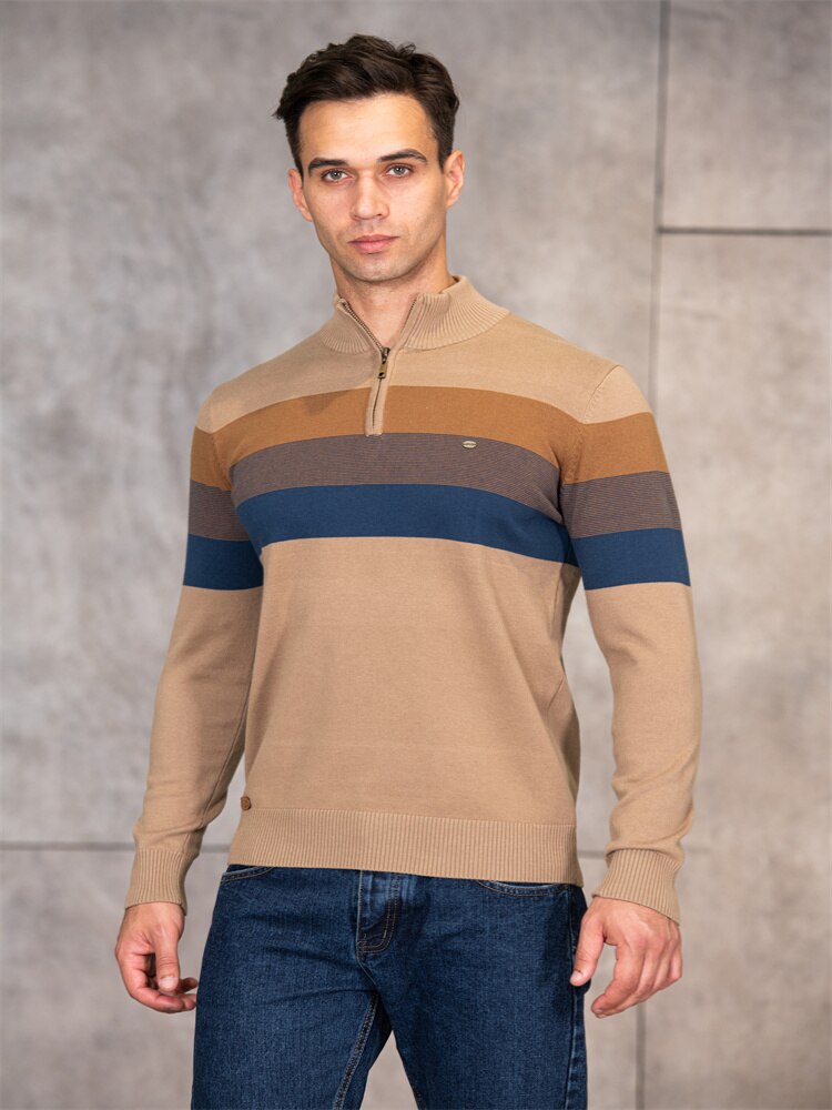 Yadrian Sweater | Men's cotton zip-up sweater