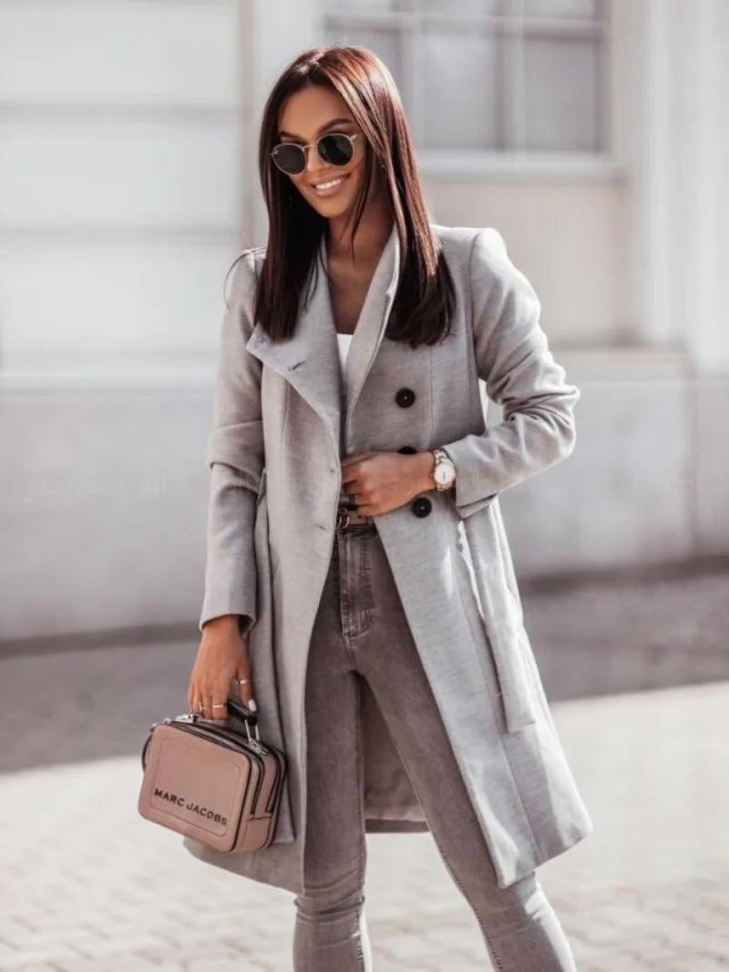 Classic women's wool coat - Allys