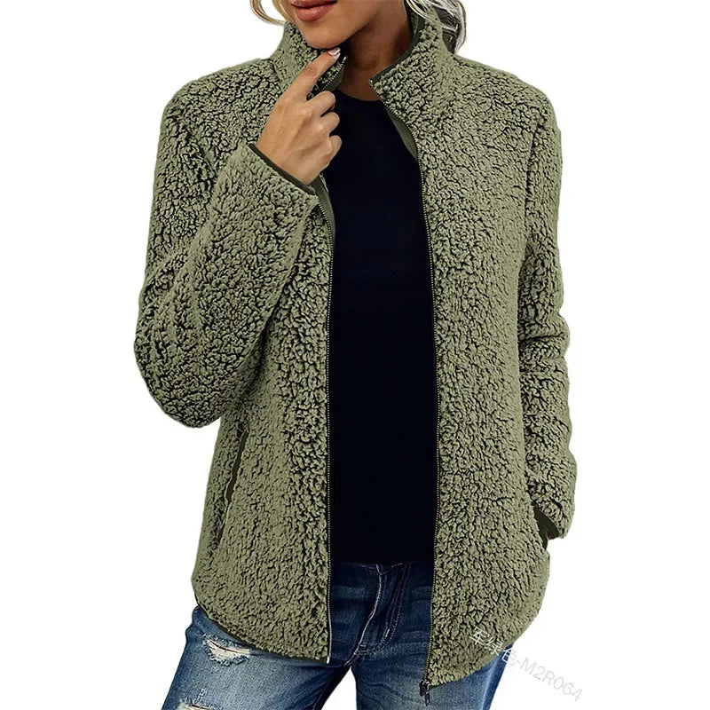 Winter fleece jacket for women - tryne