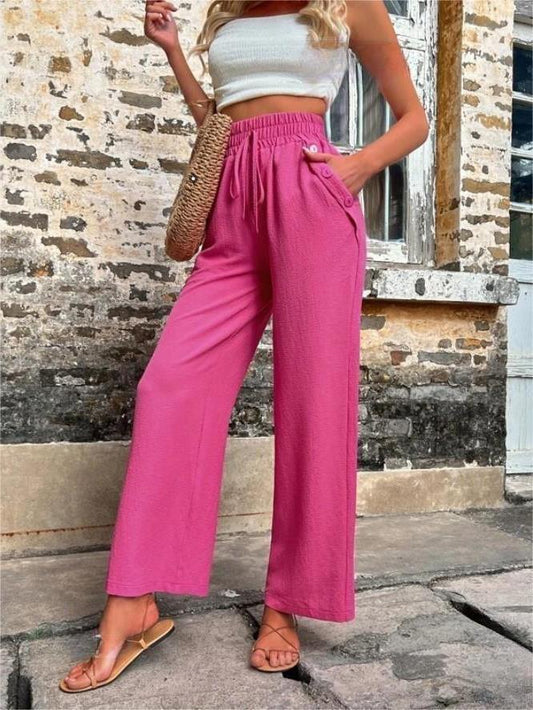 Élodie - High-waisted linen pants