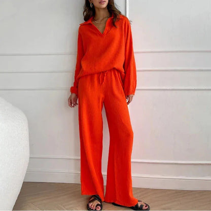 Arbitra - Loose casual top and pants two-piece set