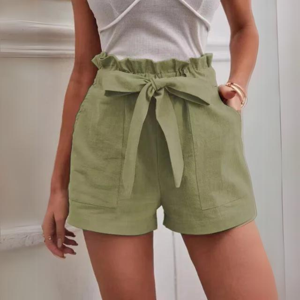 Senna - Elegant Women's Shorts with Elastic Waist