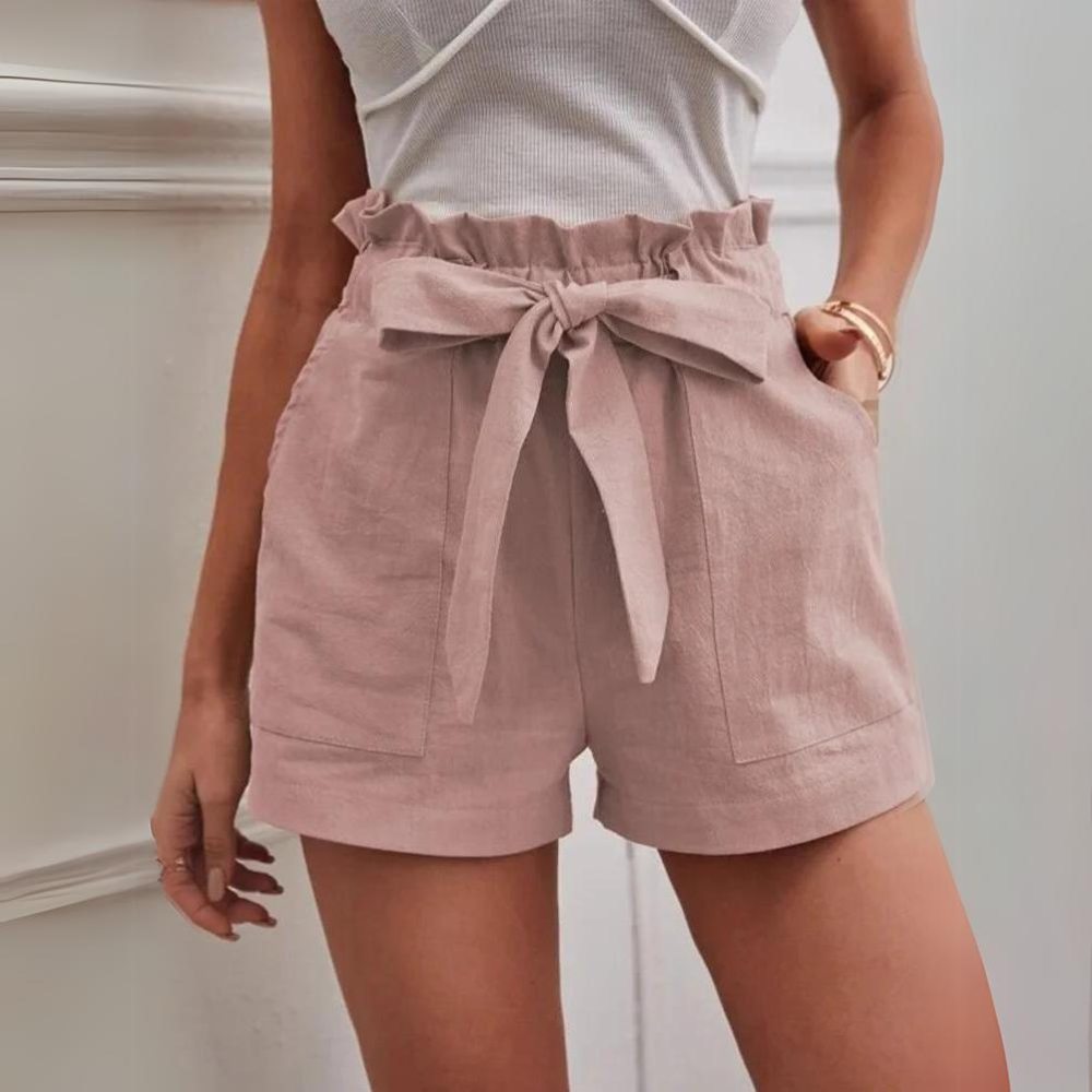 Senna - Elegant Women's Shorts with Elastic Waist